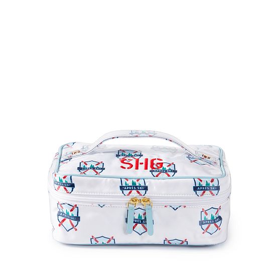 Clear Coated Cosmetic Train Case