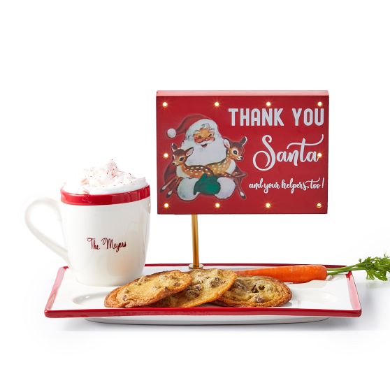 Vintage Santa Cookie Platter