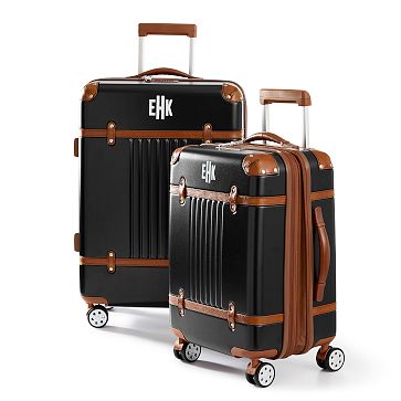 Terminal 1 Carry-On and Checked Luggage Set, Expandable, Black
