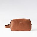 Carson Leather Travel Pouch, Brown