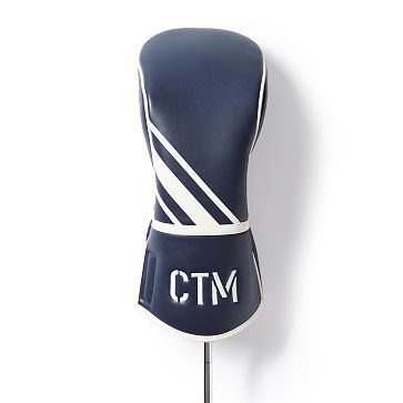 Sporty Stripe Golf Driver Club Cover, Navy