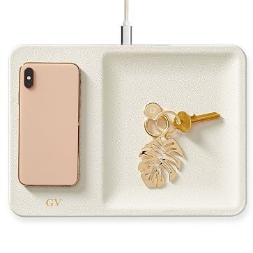 Courant Wireless Charging Accessory Tray, White