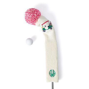 Knit Golf Headcover, Single, Golf Cart