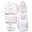 6 Piece Packing Cube Set, Flax-White Stripe