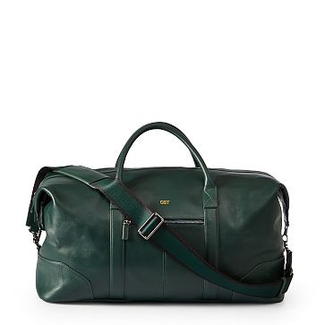 Graham Leather Overnighter, Racing Green
