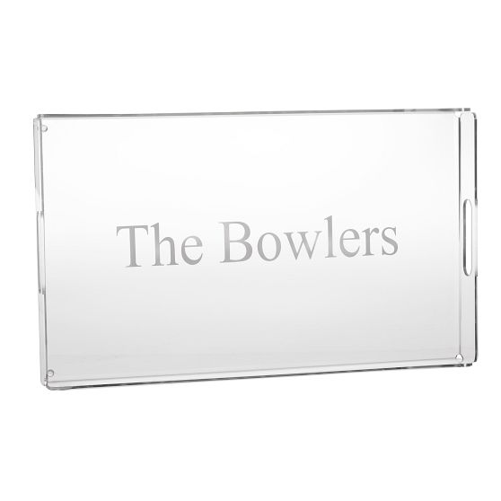 Etched Acrylic Serving Tray