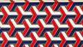 Navy-Red Basketweave