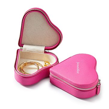Heart Jewelry Case, Heart, Orchid, Foil Debossed