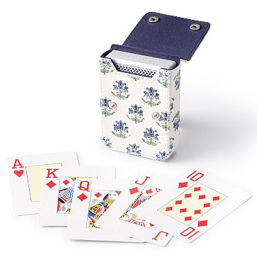 Mark & Graham x Pencil & Paper Co. Leather Playing Cards, Lotus