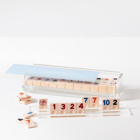 Acrylic Rummy Tile Game Set