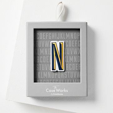 Monogram Sticker, Vegan Leather, N