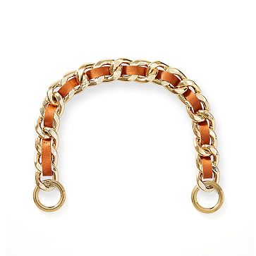 Chain Shoulder Strap with Rings, Camel
