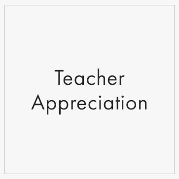 Teacher Appreciation