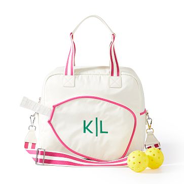 Sporty Stripe Pickleball Bag, Pink