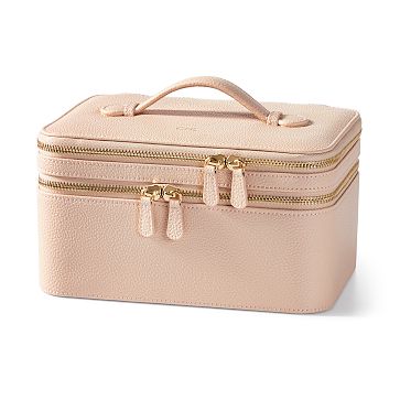 Dual Travel Carry Case, Foil Debossed, Blush