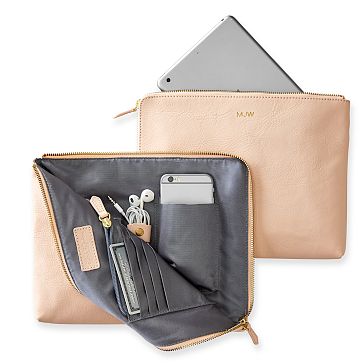 Commute Clutch, Blush