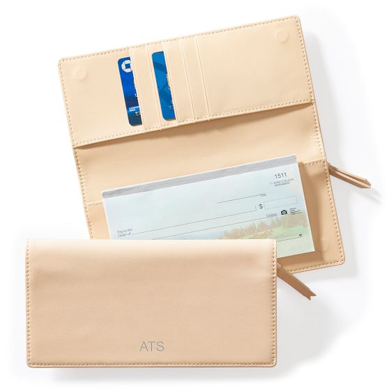 Leather Bifold Phone Wallet, Foil Debossed, Blush
