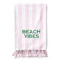 Cabana Stripe Lightweight Turkish Towel, Blush
