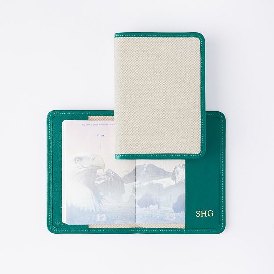 Riviera Italian Canvas Passport Case