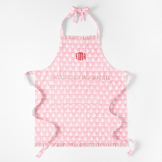 Block Print Ruffle Apron