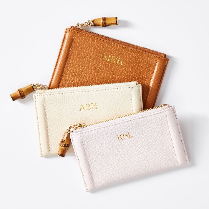 Emily Bamboo Leather Card Case