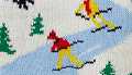 Downhill Skier Blue