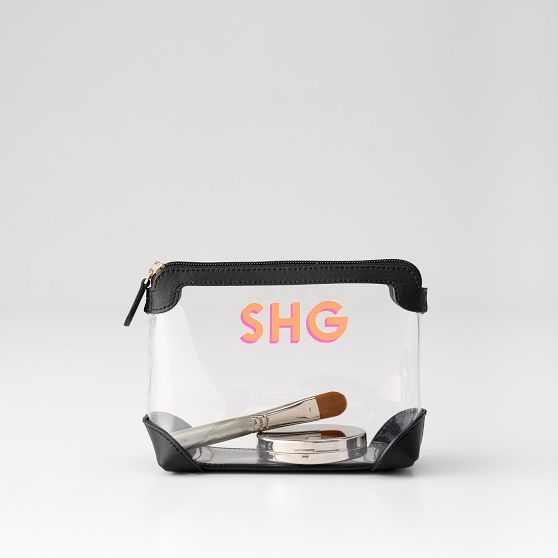 Clear Pouch, Mini, Black