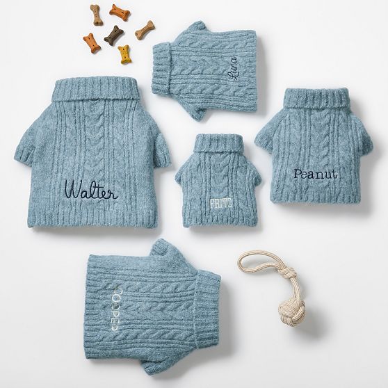Chunky Cable Knit Dog Sweater
