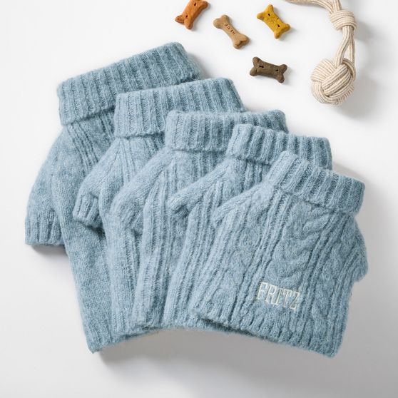 Chunky Cable Knit Dog Sweater