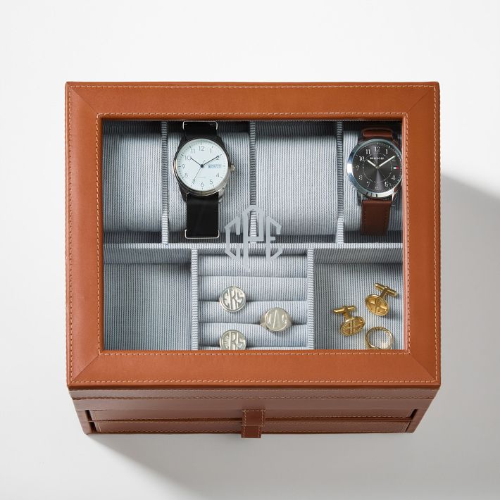 Leather Jewelry and Watch Box