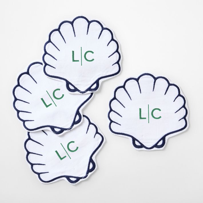 Sea Shell Coasters, Set of 4