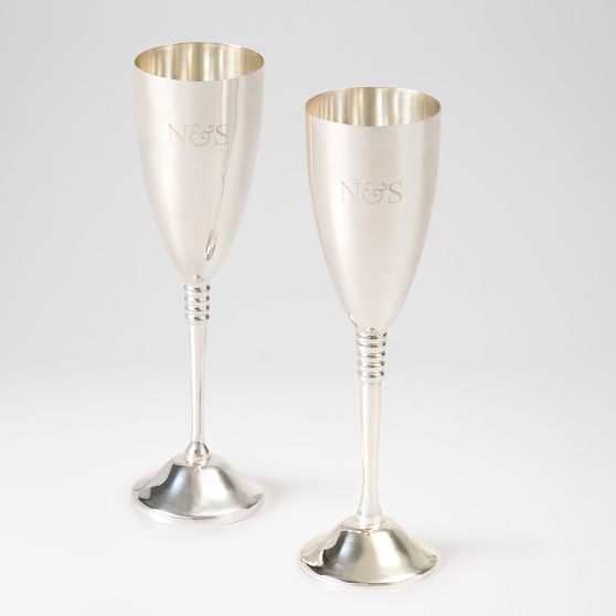 Celebration Silver Flutes, Set of 2
