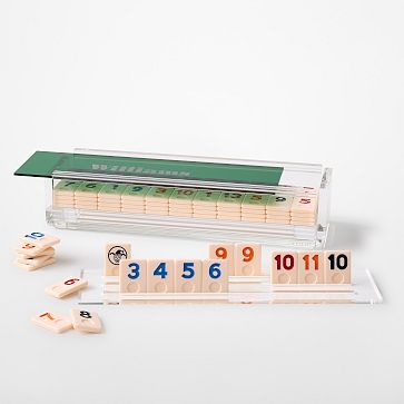 Acrylic Rummy Tile Game Set