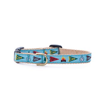 Patterned Ribbon Collar,  X-Small (small breed), Camp Woof