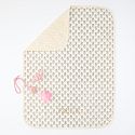Quilted Dog Blanket, Sand Block Print, 30"x40"