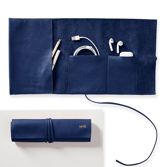 Double Leather Charger Roll Up