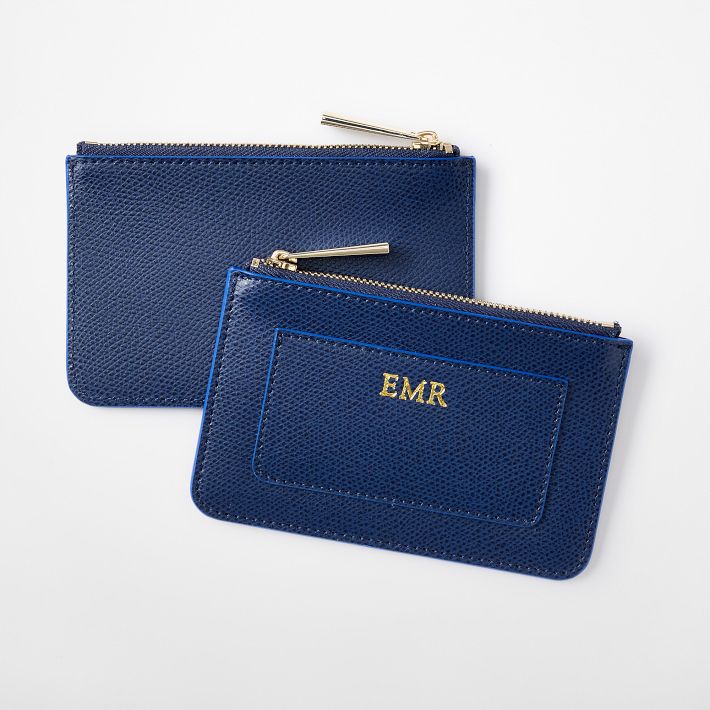 Lola Leather Zip Card Case
