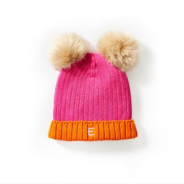 Double Pom Pom Baby Hat