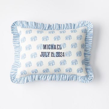 Block Print Boudoir Pillow Cover