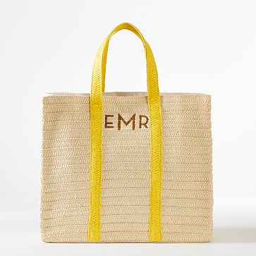 Oversized Straw Beach Tote