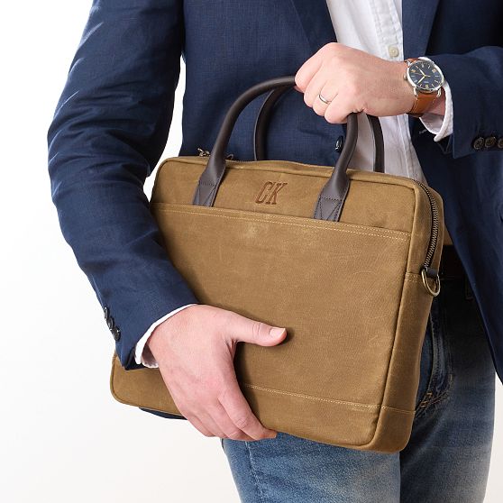 Jack Waxed Canvas Briefcase