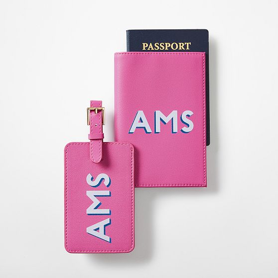 Fillmore Vegan Leather Luggage Tag and Passport Case