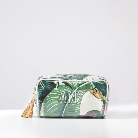 Clear Coated Travel Makeup Pouch&#8203;