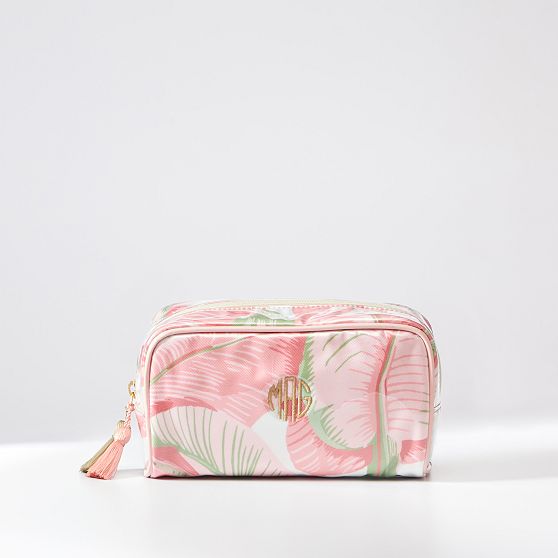 Clear Coated Travel Makeup Pouch&#8203;