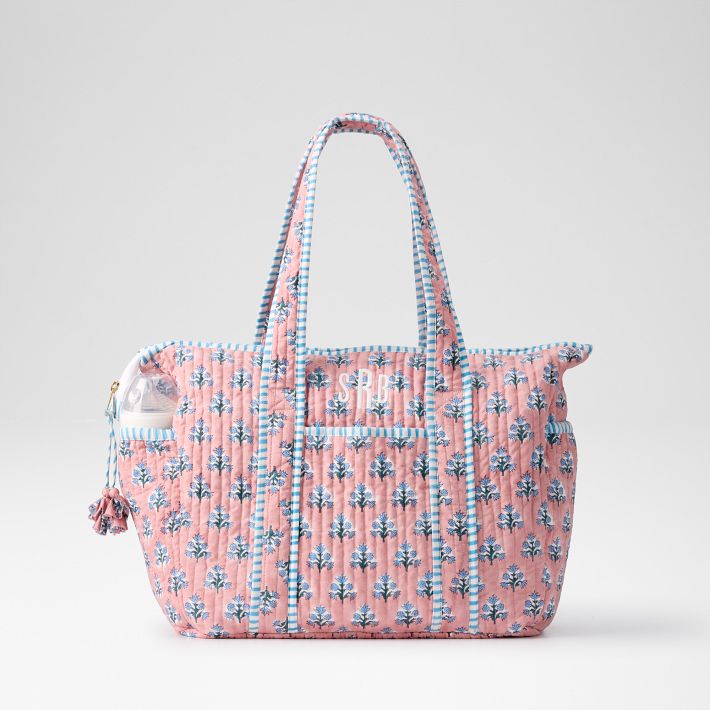 Block Print Diaper Bag | Mark and Graham