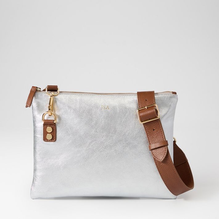 Essential Leather Zipper Crossbody | Mark and Graham