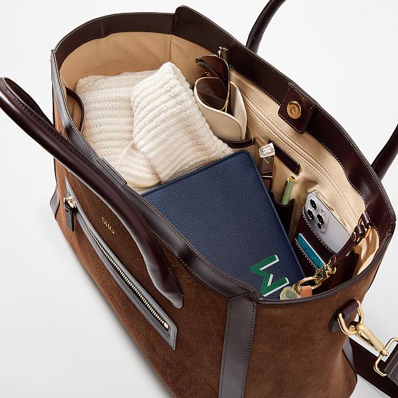 Zoe Leather Work Tote