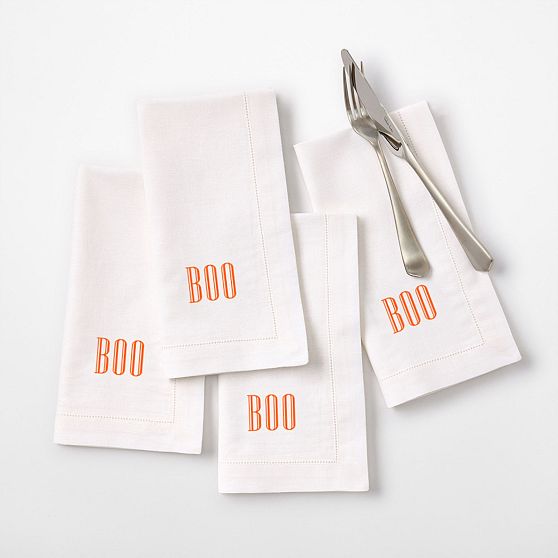 Hemstitch Dinner Napkins, Set of 4
