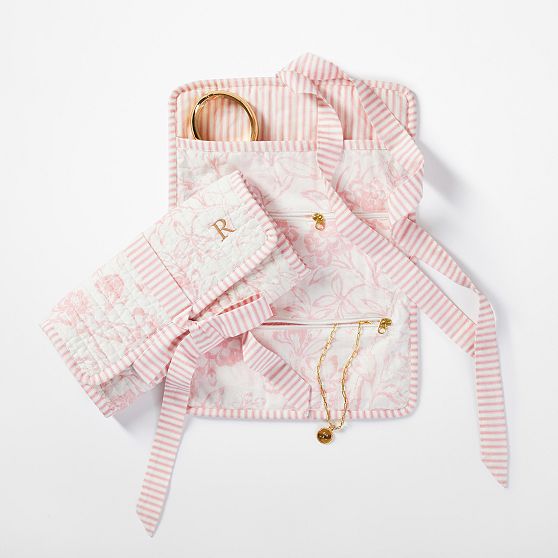 Sanderson Quilted Jewelry Roll Up