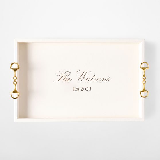 Horsebit Leather Tray